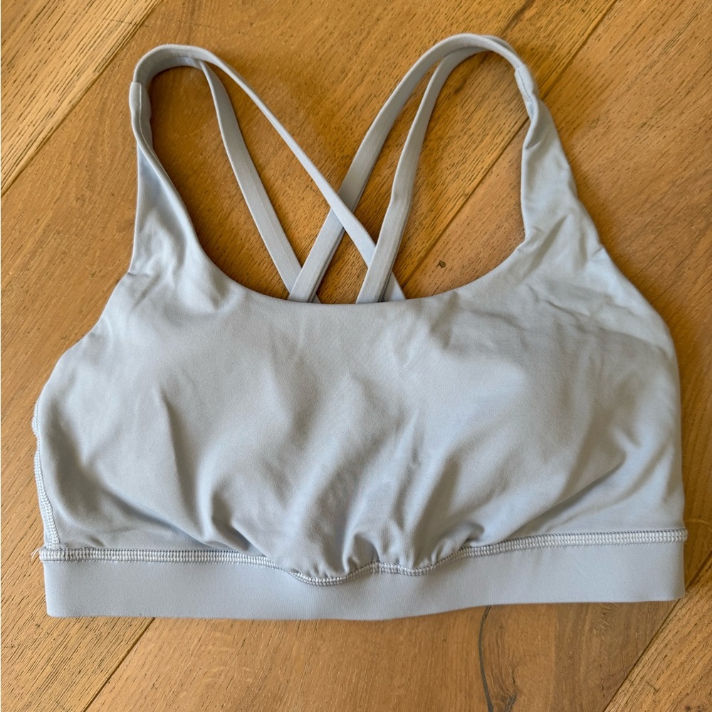 Lululemon Light Blue/Grey Sports Bra Size 6